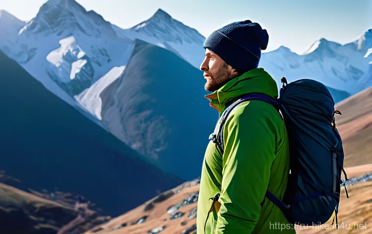 등산 중 체온 유지법 - Here are three image generation prompts in English, designed to be detailed and adhere to all specif...