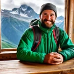 Home 20 등산 중 근육 경련 대처법 - **A Hiker's Essential Gear Check in a Mountain Hut**
A highly detailed, realistic photograph of ...